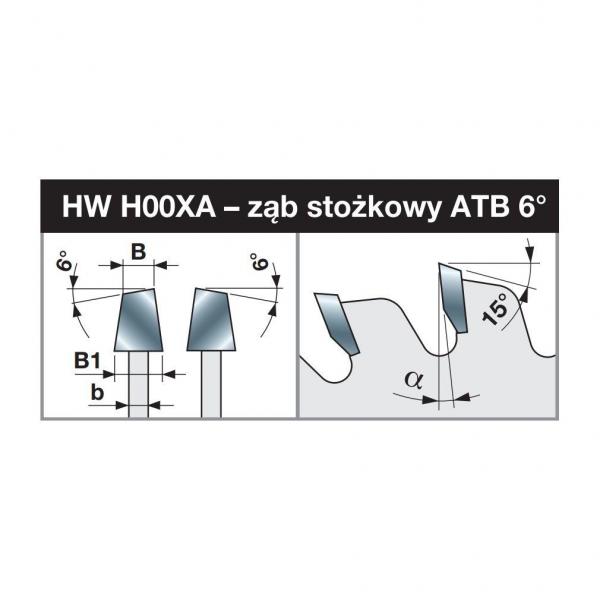 Piła podcinająca z zębem stożkowym - 125 x 3,1 - 4,3 / 2,2 x 20 mm Z24 FREUD LI25M