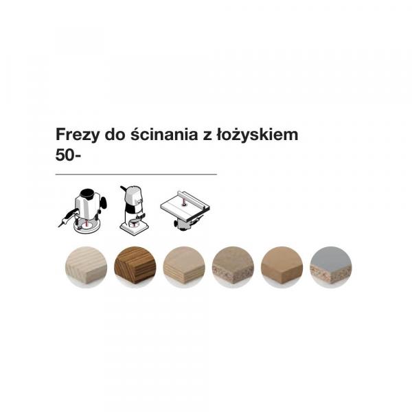 Frez do ścinania z łożyskiem górnym x 13 x 20 x 60,0 x 6 Z2 FREUD 50-10206P