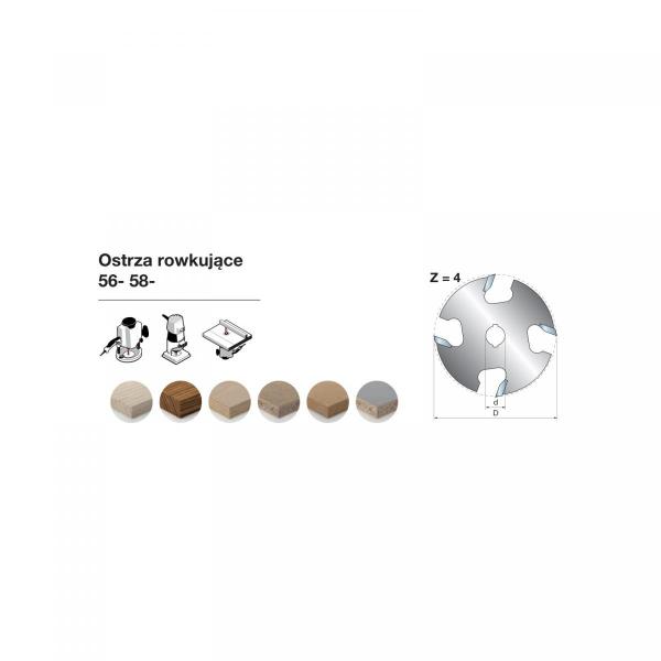 Frezy szczelinowe x 50,80 x 1,50 x 1,5 x 8 Z4 FREUD 58-09908P